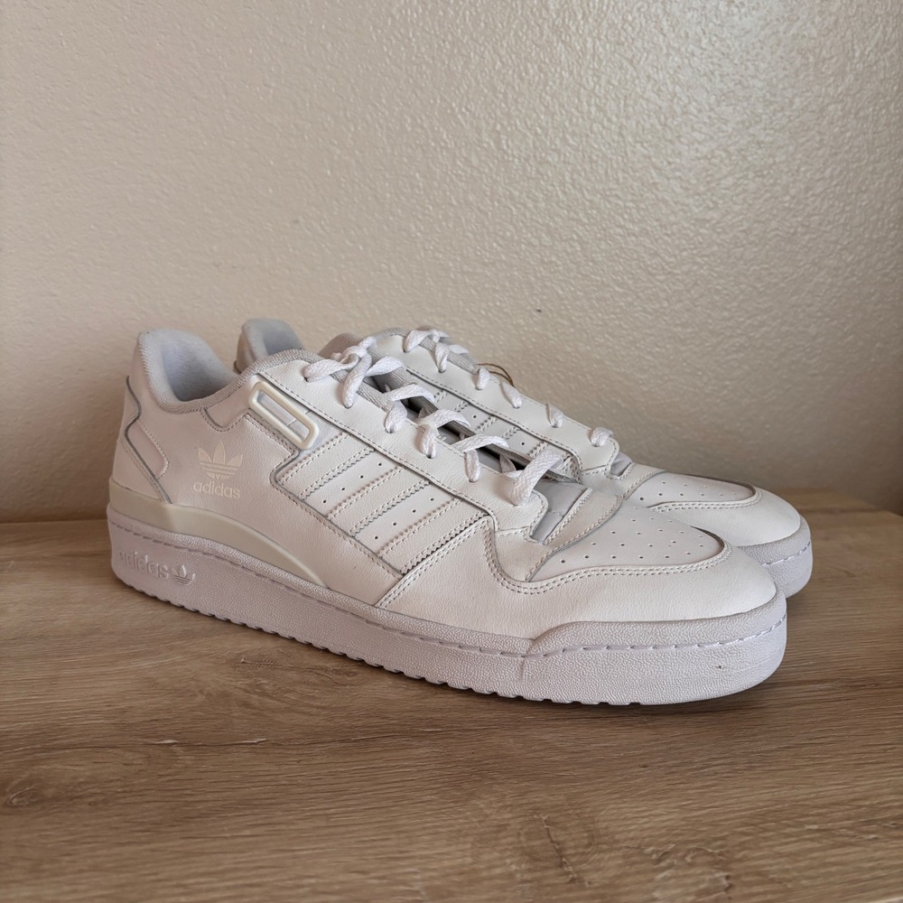 Adidas Forum Low Mens White Sneakers Size 14